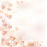 Background with beige hearts