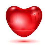 Big red glossy heart