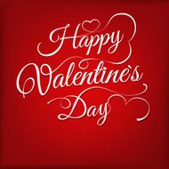Valentines day vintage lettering EPS 10