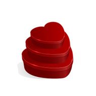 Gift boxes in form of heart
