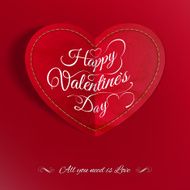 Heart from paper Valentines day EPS 10