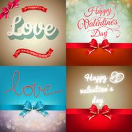 Valentine card set EPS 10
