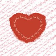 Love pattern with heart EPS 10