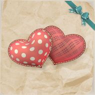 Vintage handmaded valentines day toy EPS 10