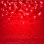Background with red hearts
