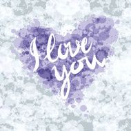 heart i love you colorful paint splash illustration vector background N2