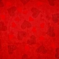 Grunge red Valentine&#039;s Day Hearts background
