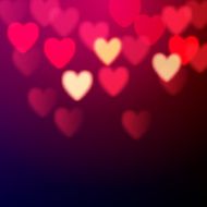 Shiny hearts bokeh N3