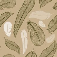 seamless pattern from feather of a bird