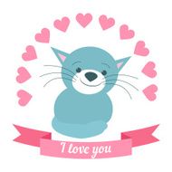Illustration drawn by animal declaration of love