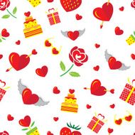 love icons seamless pattern N2