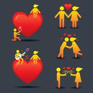 Human Symbol Love Story Concept