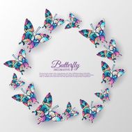 beautiful colorful butterfly background concept Vector illustra N2