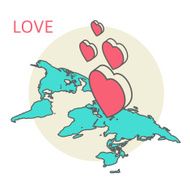 Isometric illustration for Valentine&#039;s Day