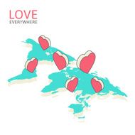 Isometric illustration for Valentine&#039;s Day N3