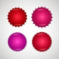 Set of the festive buttons