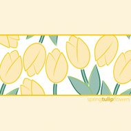 All occasion tulip card in vector format