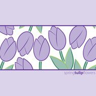 All occasion tulip card in vector format N5