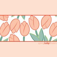 All occasion tulip card in vector format N7