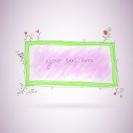 floral frame N151
