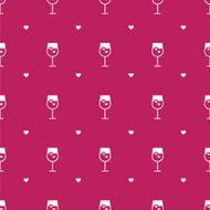 Vector flat minimalistic wine seamless pattern