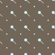 Vector flat lollipop seamless pattern