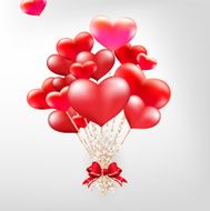 Elegant Valentines day heart balloons EPS 10 N2