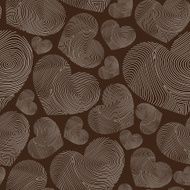 abstract seamless pattern with hand-drawn hearts N2