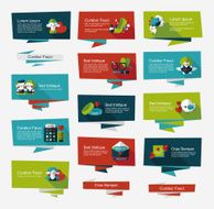 Valentineâs Day banner flat design background set eps10 N46