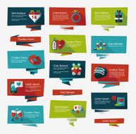 Valentineâs Day banner flat design background set eps10 N48