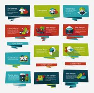 Valentineâs Day banner flat design background set eps10 N50