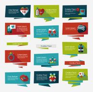 Valentineâs Day banner flat design background set eps10 N52