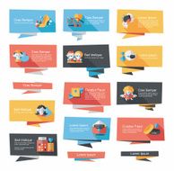 Valentine&acirc;ÂÂs Day banner flat design background set eps10 N62