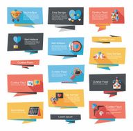 Valentine&acirc;ÂÂs Day banner flat design background set eps10 N63