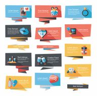 Valentine&acirc;ÂÂs Day banner flat design background set eps10 N64