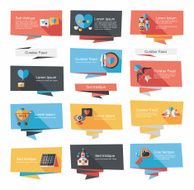 Valentine&acirc;ÂÂs Day banner flat design background set eps10 N67