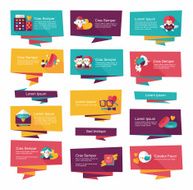 Valentine&acirc;ÂÂs Day banner flat design background set eps10 N70