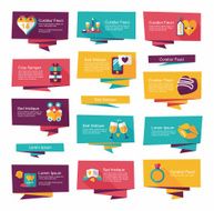 Valentine&acirc;ÂÂs Day banner flat design background set eps10 N72