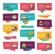 Valentine&acirc;ÂÂs Day banner flat design background set eps10 N73
