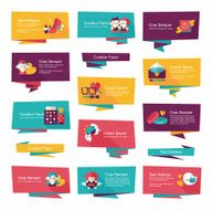 Valentine&acirc;ÂÂs Day banner flat design background set eps10 N74