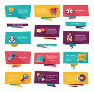 Valentine&acirc;ÂÂs Day banner flat design background set eps10 N75