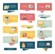 Valentine&acirc;ÂÂs Day banner flat design background set eps10 N84