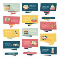 Valentine&acirc;ÂÂs Day banner flat design background set eps10 N85