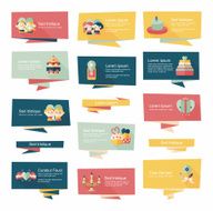 Valentine&acirc;ÂÂs Day banner flat design background set eps10 N89