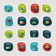Valentine&#039;ÂÂs Day speech bubble banner flat design background N2