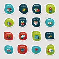Valentine&#039;ÂÂs Day speech bubble banner flat design background N8