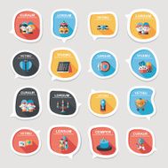 Valentine&#039;ÂÂs Day speech bubble banner flat design background N19
