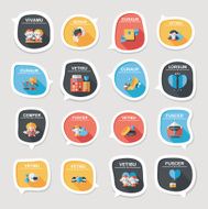 Valentine&#039;ÂÂs Day speech bubble banner flat design background N22