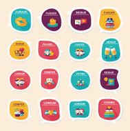 Valentine&#039;ÂÂs Day speech bubble banner flat design background N29