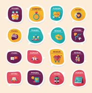 Valentine&#039;ÂÂs Day speech bubble banner flat design background N33